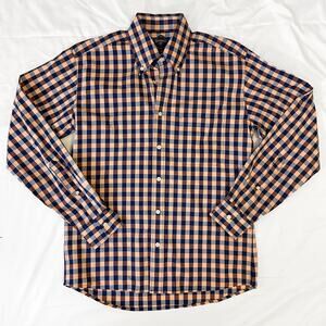 Bills Khakis Shirt Mens Size M Gingham Check Classic Fit Button Up